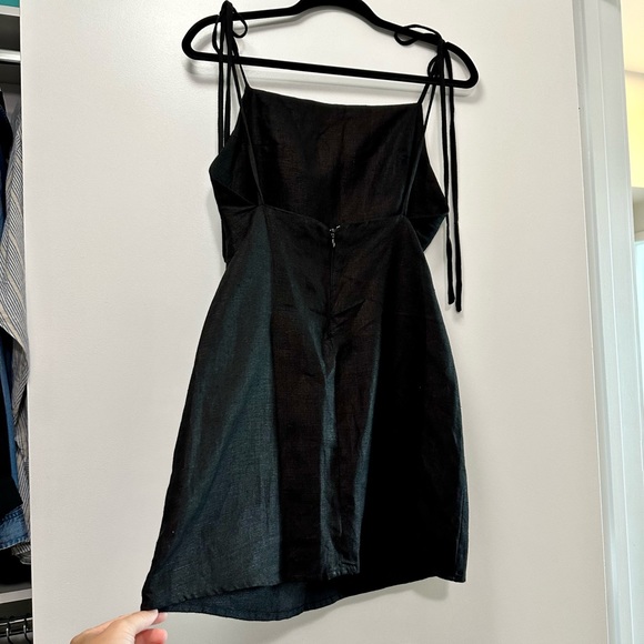 REF Linen Flora Dress, Black - Picture 6 of 12